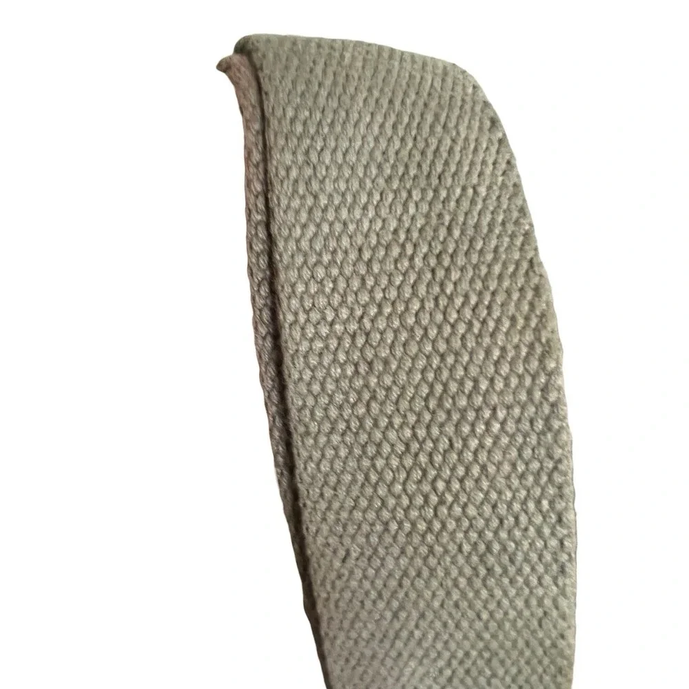 Fossil‎ Military Olive Canvas Leather Messenger Utility Laptop Bag Turnlock